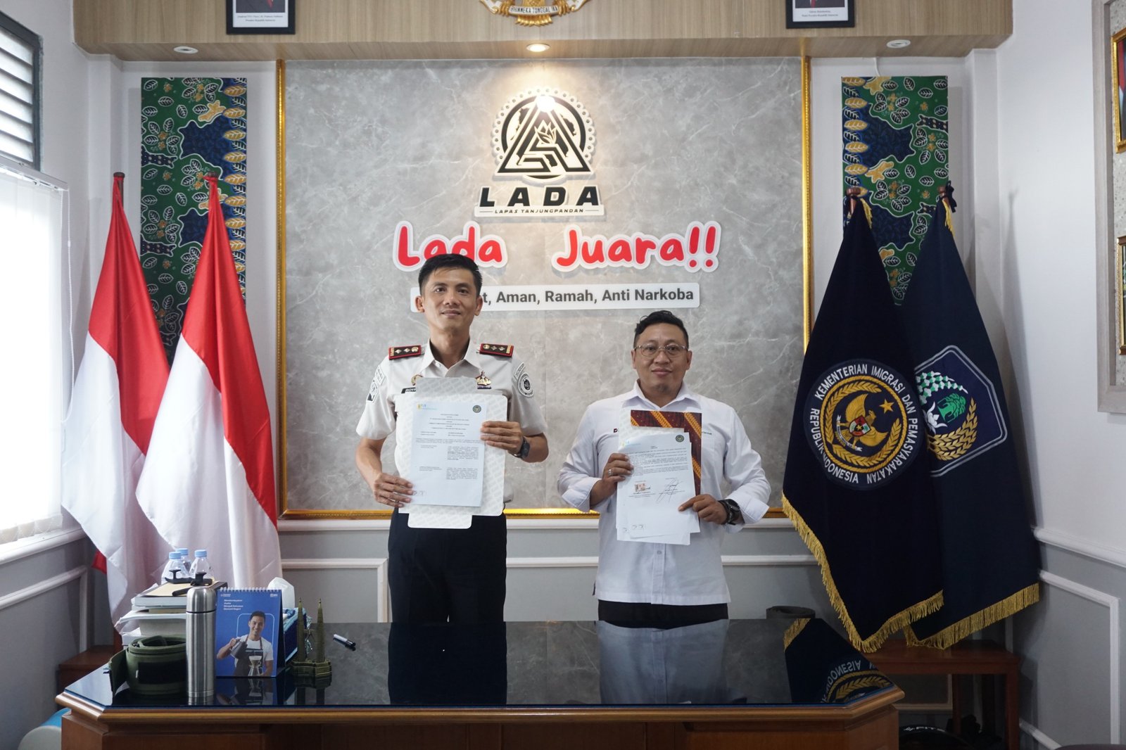 Lapas Tanjungpandan dan PLTU Suge Belitung PT PLN Nusantara Power Services Laksanakan Penandatanganan Perjanjian Kerja Sama